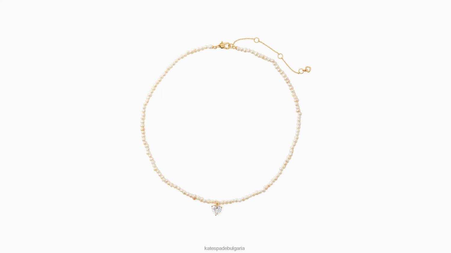 аксесоари Kate Spade моята любов висулка сърце от перлена нишка прозрачен/златен Жени 2N00B1241