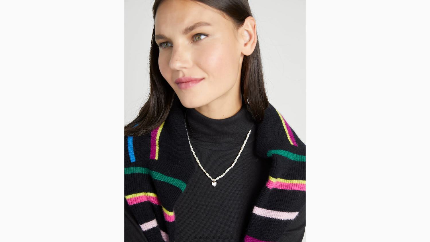 аксесоари Kate Spade моята любов висулка сърце от перлена нишка прозрачен/златен Жени 2N00B1241