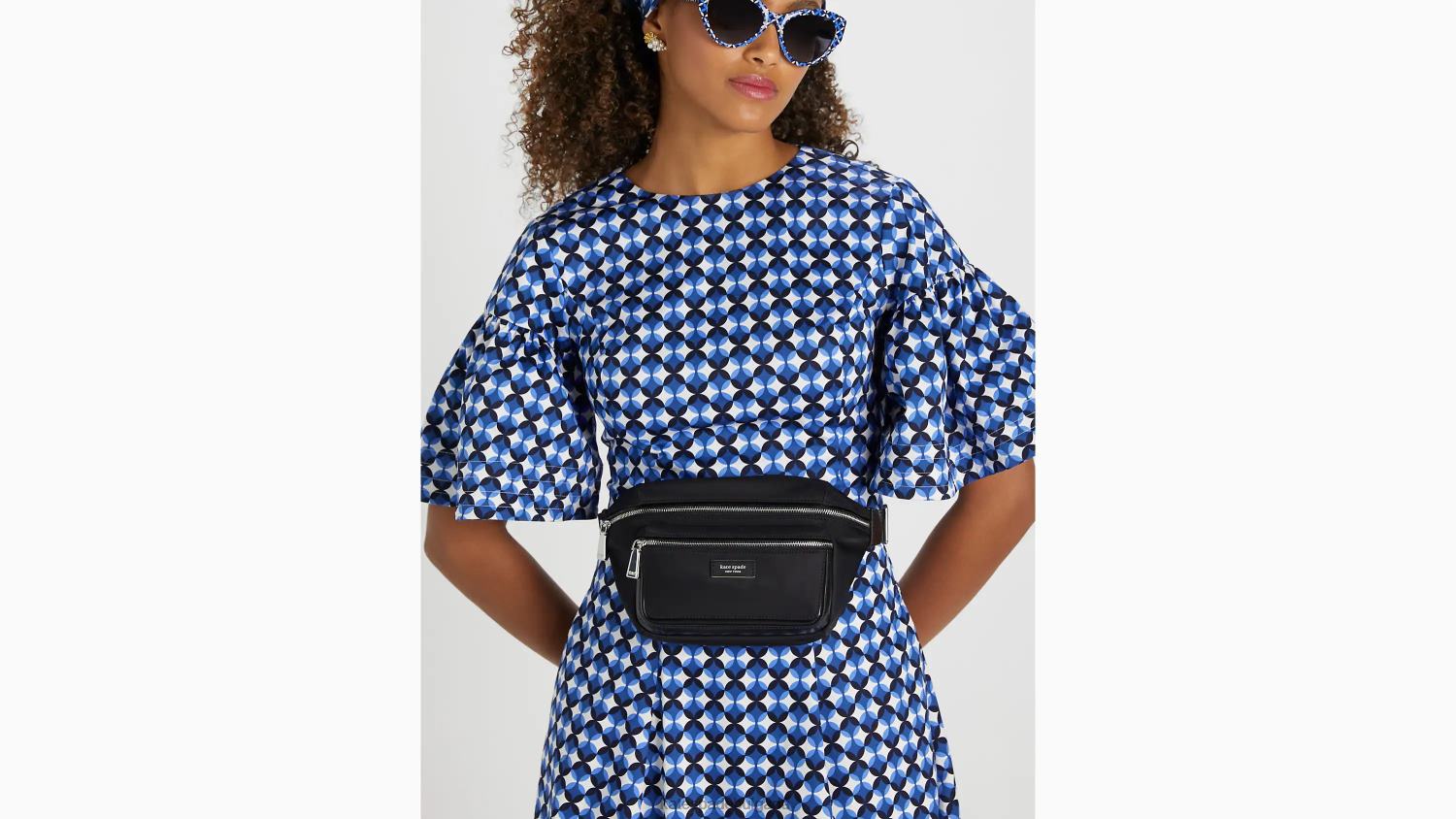 аксесоари Kate Spade sam icon ksnyl найлонова средна чанта за колан черен Жени 2N00B41