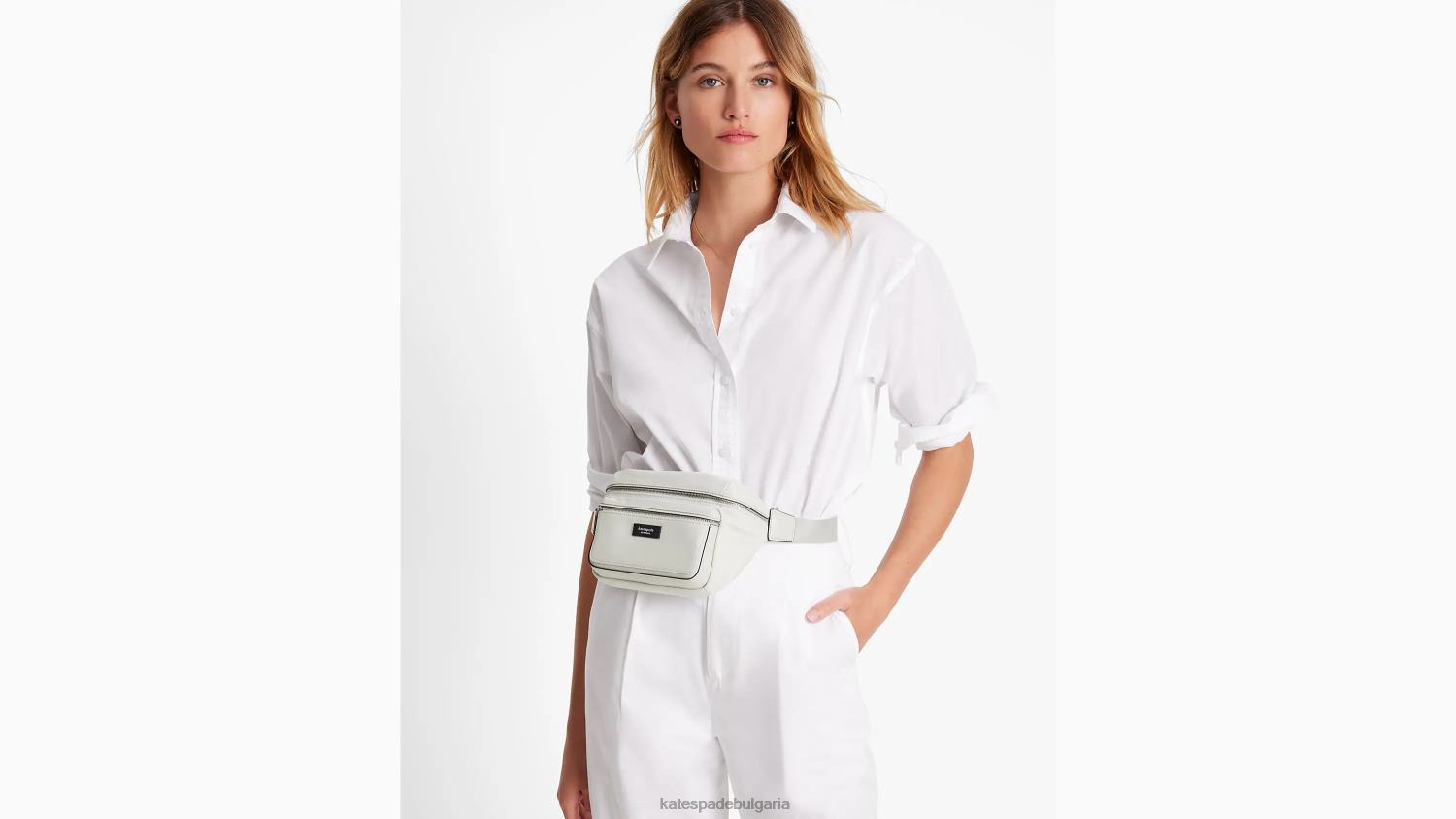 аксесоари Kate Spade sam icon ksnyl найлонова средна чанта за колан каменист плаж Жени 2N00B43