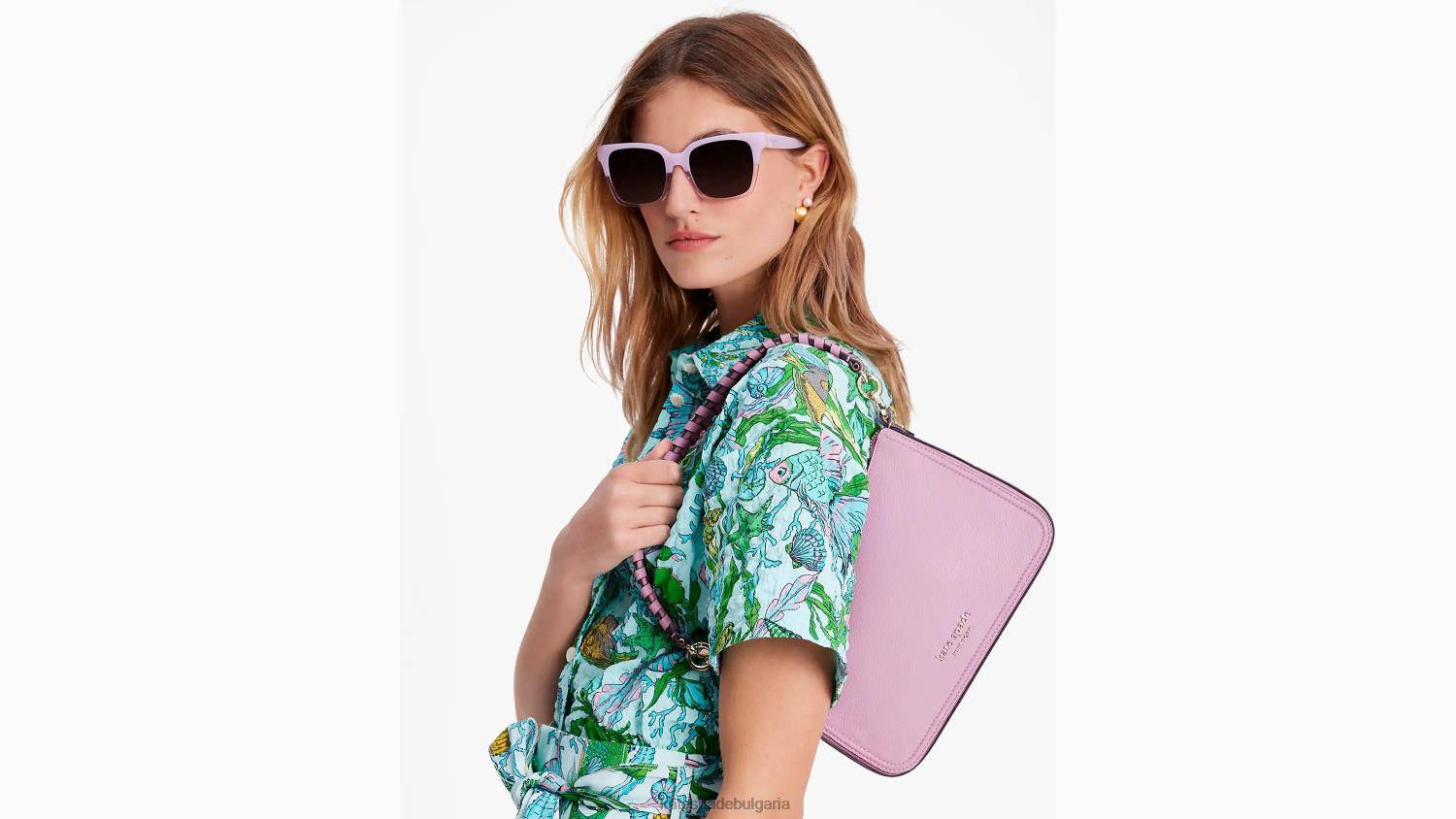 аксесоари Kate Spade hudson средно кабриолет crossbody лавандулов скреж Жени 2N00B20