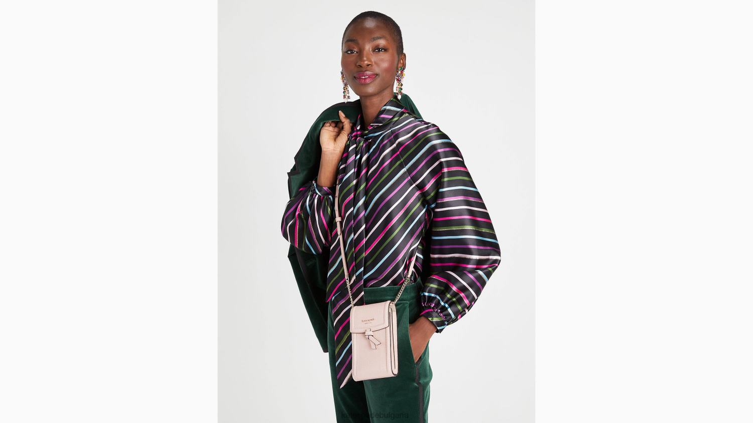 аксесоари Kate Spade knott север юг телефон crossbody мочи розово Жени 2N00B103