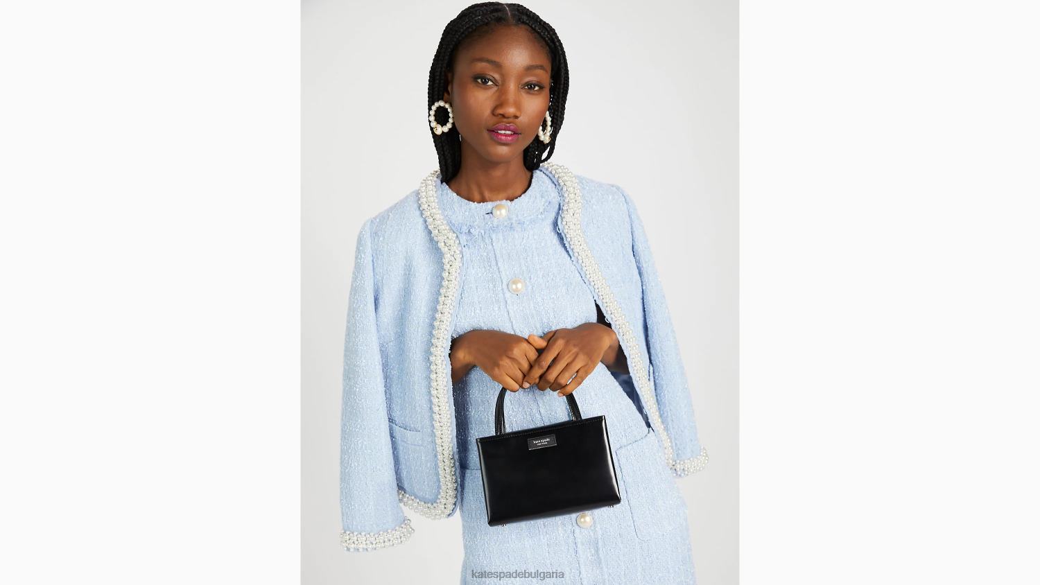 аксесоари Kate Spade кожена мини чантичка sam icon черен Жени 2N00B198