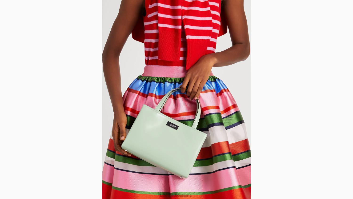 аксесоари Kate Spade кожена малка чантичка sam icon крем от шам фъстък Жени 2N00B217