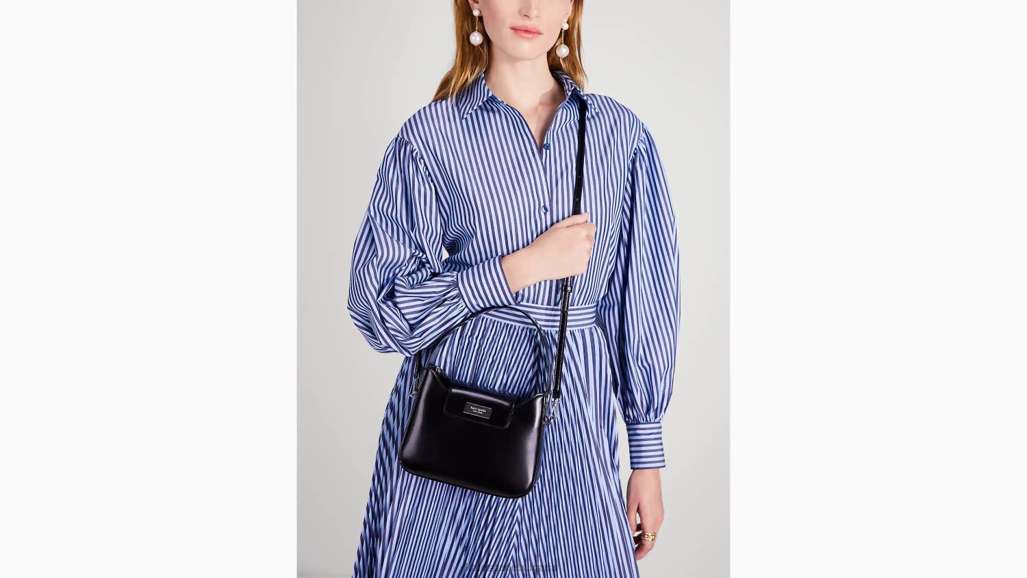 аксесоари Kate Spade кожена мини скитник чанта sam icon черен Жени 2N00B36