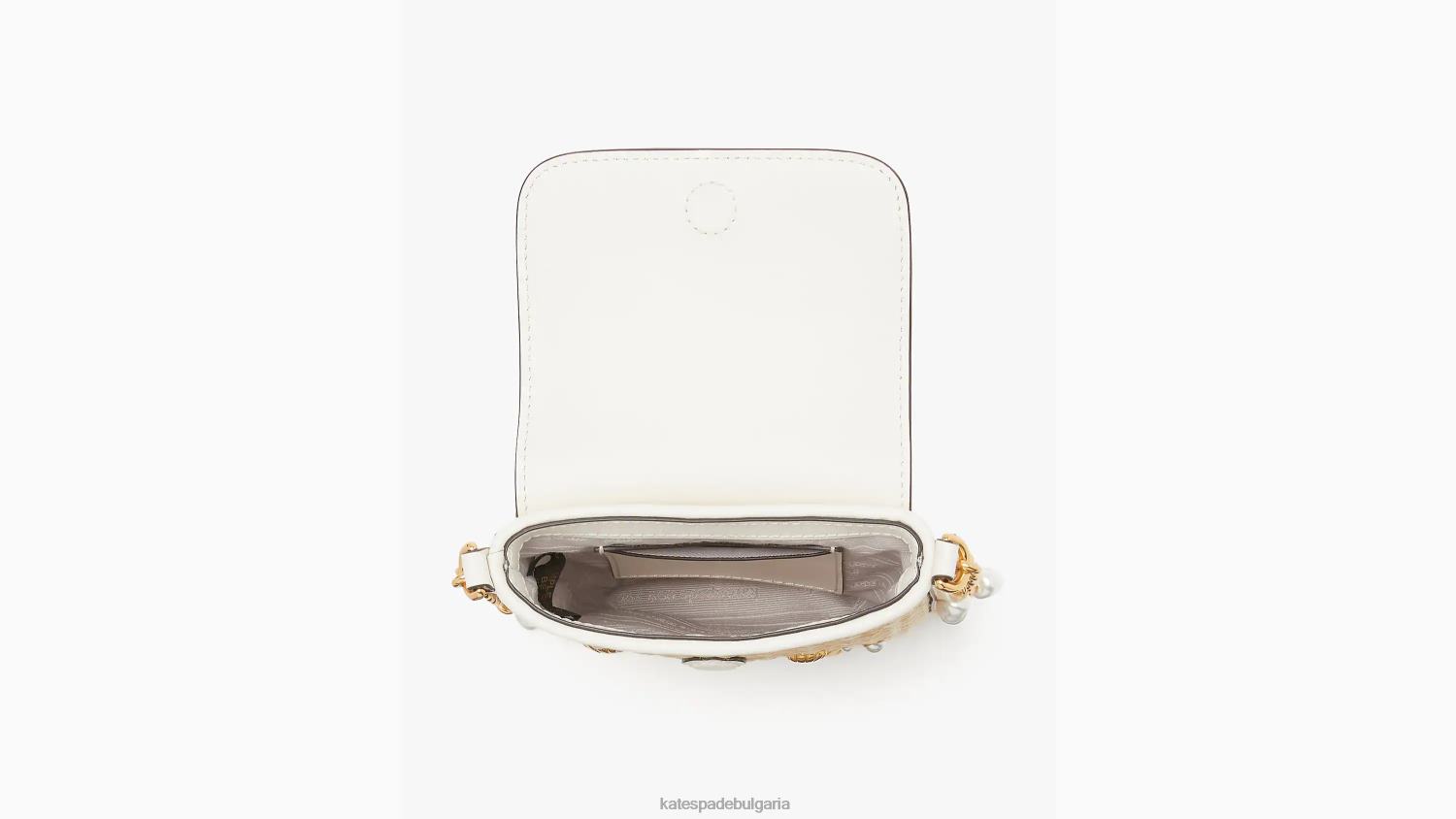 аксесоари Kate Spade steffie украсена слама север юг телефон crossbody естествен мулти Жени 2N00B29