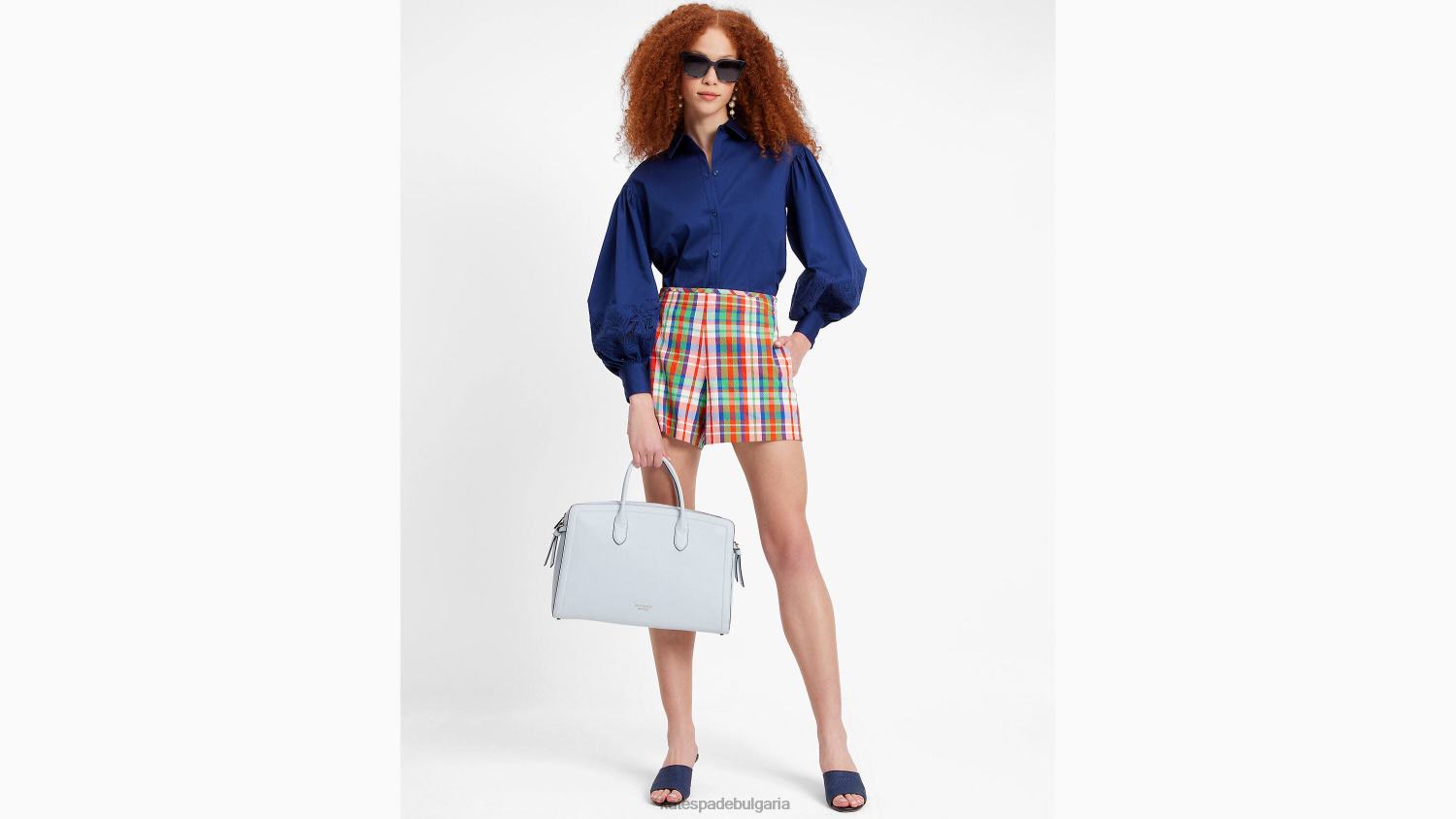 аксесоари Kate Spade пътна чанта knott акварел синьо Жени 2N00B69