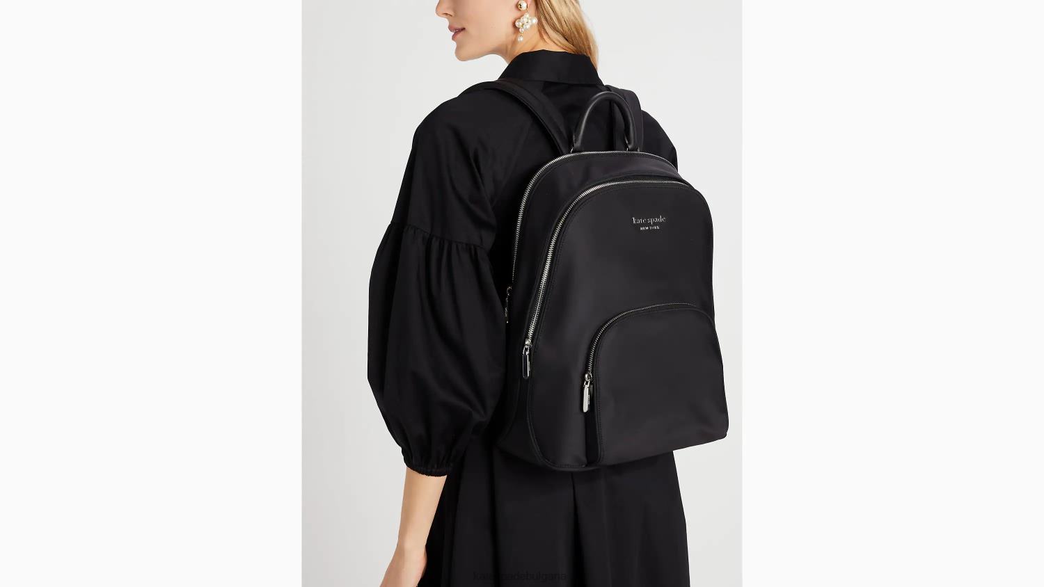 аксесоари Kate Spade найлонова раница за лаптоп sam ksnyl черен Жени 2N00B153