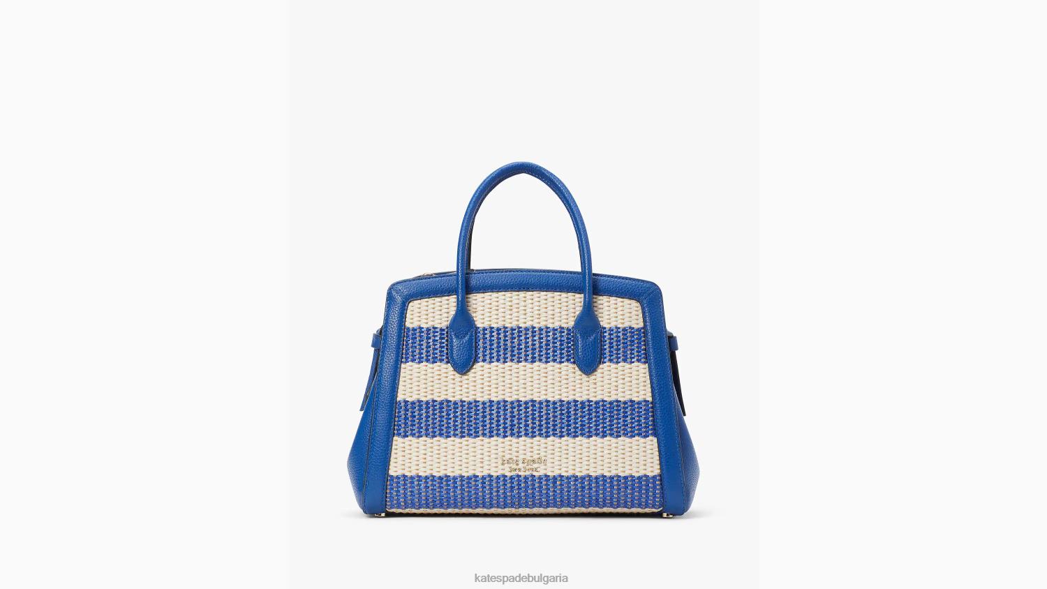 аксесоари Kate Spade средна чанта на райе на възел класически син мулти Жени 2N00B159