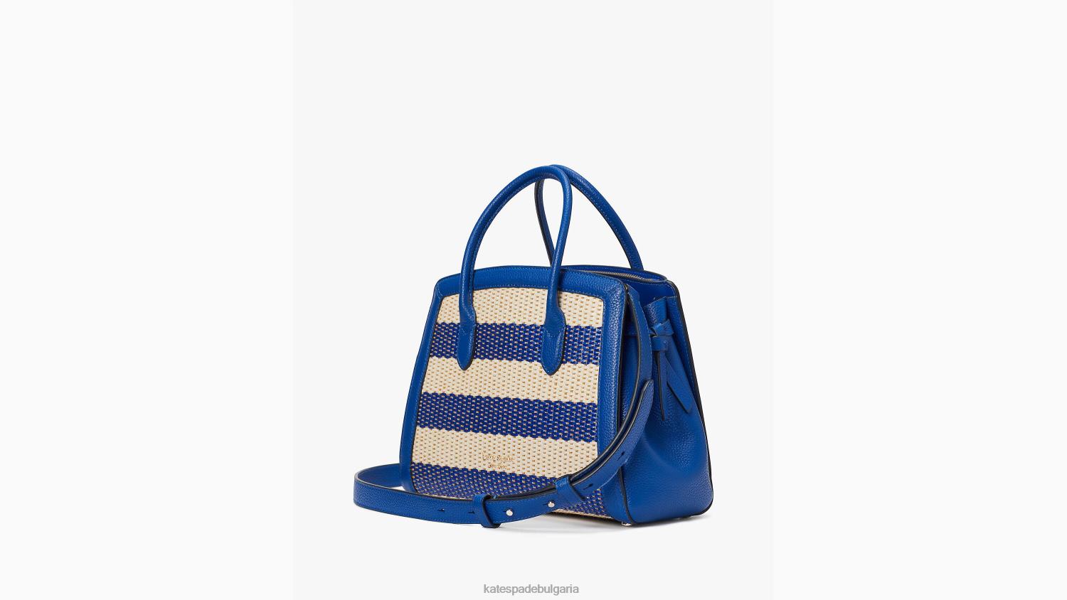 аксесоари Kate Spade средна чанта на райе на възел класически син мулти Жени 2N00B159