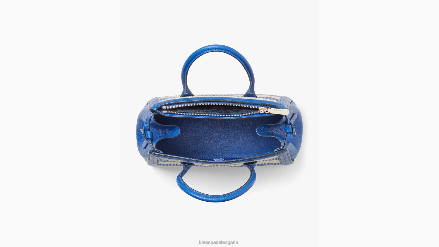 аксесоари Kate Spade средна чанта на райе на възел класически син мулти Жени 2N00B159