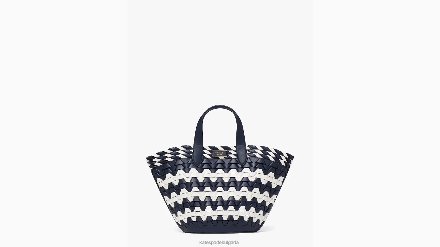 аксесоари Kate Spade малка чантичка от зигзагообразна тъкан кожа сако син мулти Жени 2N00B252