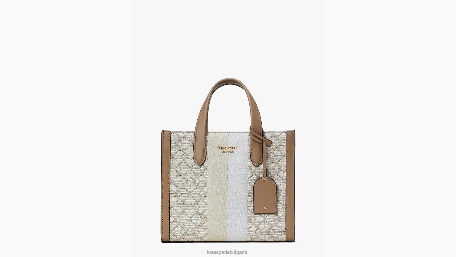 аксесоари Kate Spade малка чантичка от манхатън на цветни жакардови ленти естествен мулти Жени 2N00B260