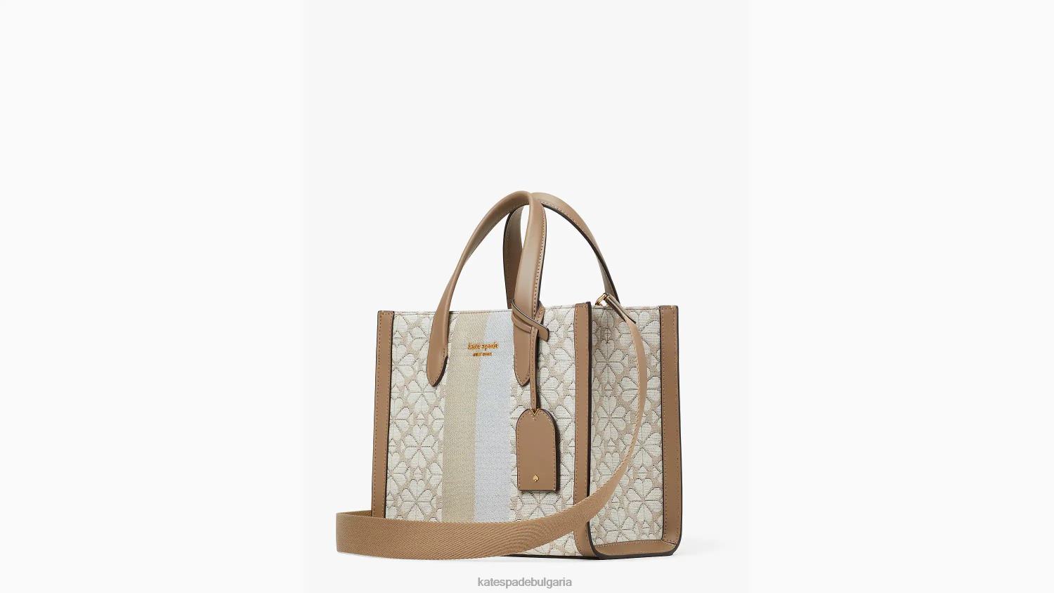 аксесоари Kate Spade малка чантичка от манхатън на цветни жакардови ленти естествен мулти Жени 2N00B260