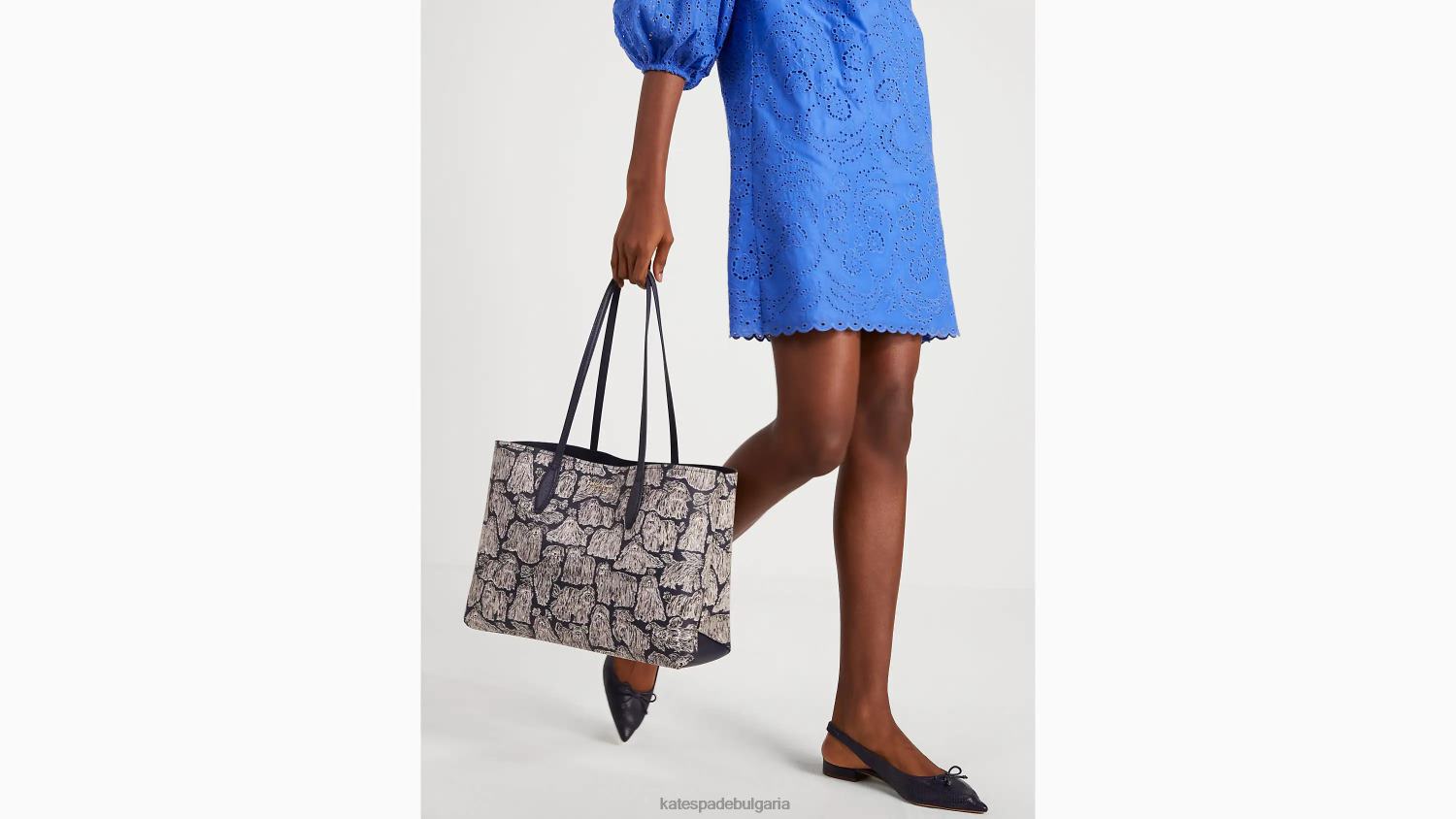 аксесоари Kate Spade целодневна голяма чанта за кучета сако син мулти Жени 2N00B309