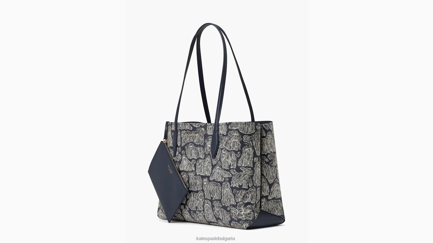 аксесоари Kate Spade целодневна голяма чанта за кучета сако син мулти Жени 2N00B309
