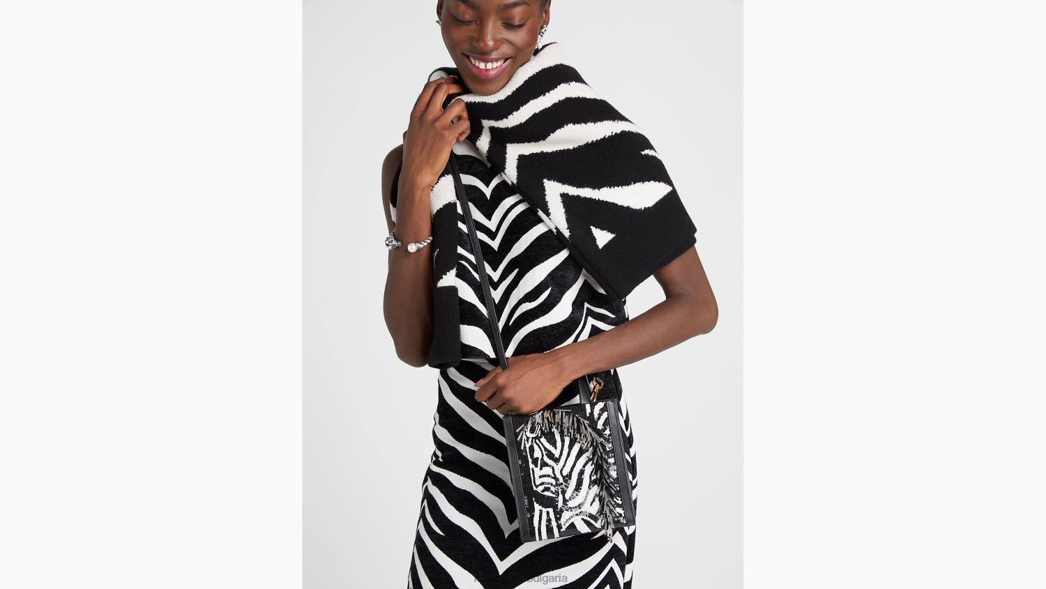 аксесоари Kate Spade мини чантичка, украсена със зебра от Манхатън черно мулти Жени 2N00B335