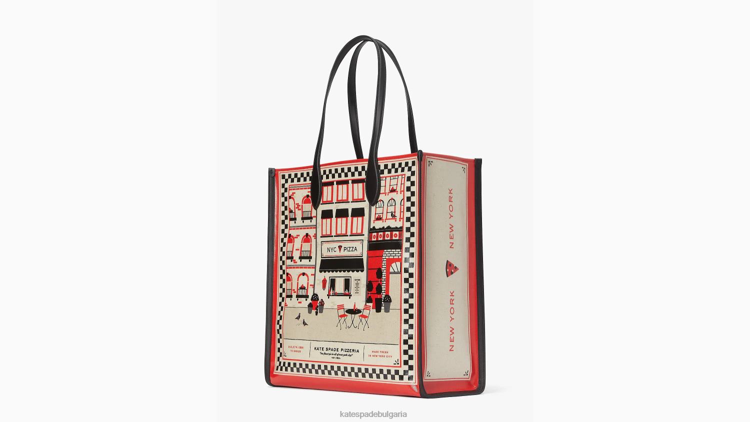 аксесоари Kate Spade Голяма платнена чанта за пицария на парче Gotham мулти Жени 2N00B209