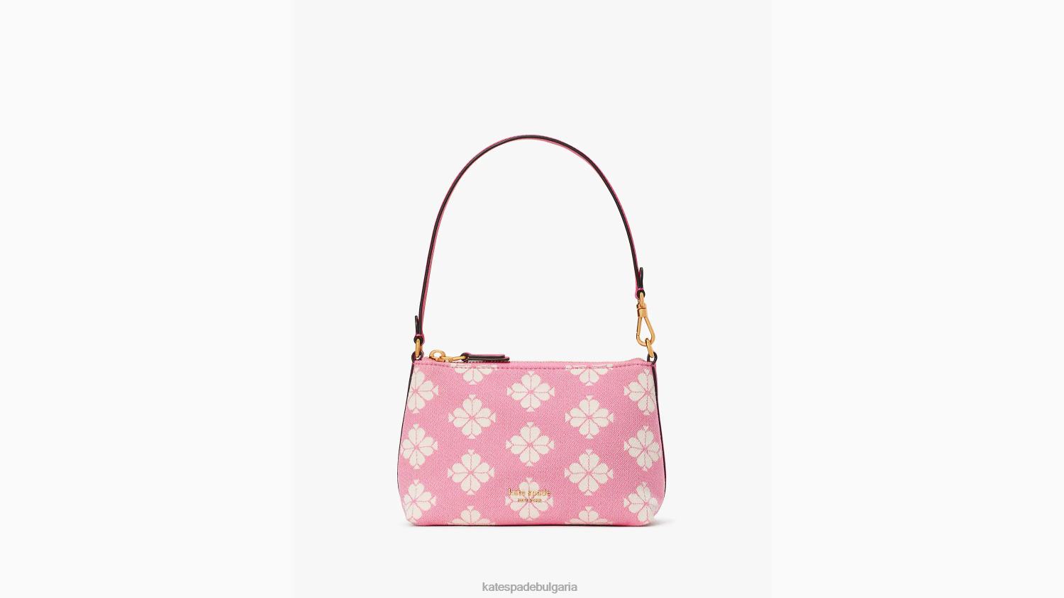 аксесоари Kate Spade цвете двуцветно платно изток запад джобче pom pom розово мулти Жени 2N00B251