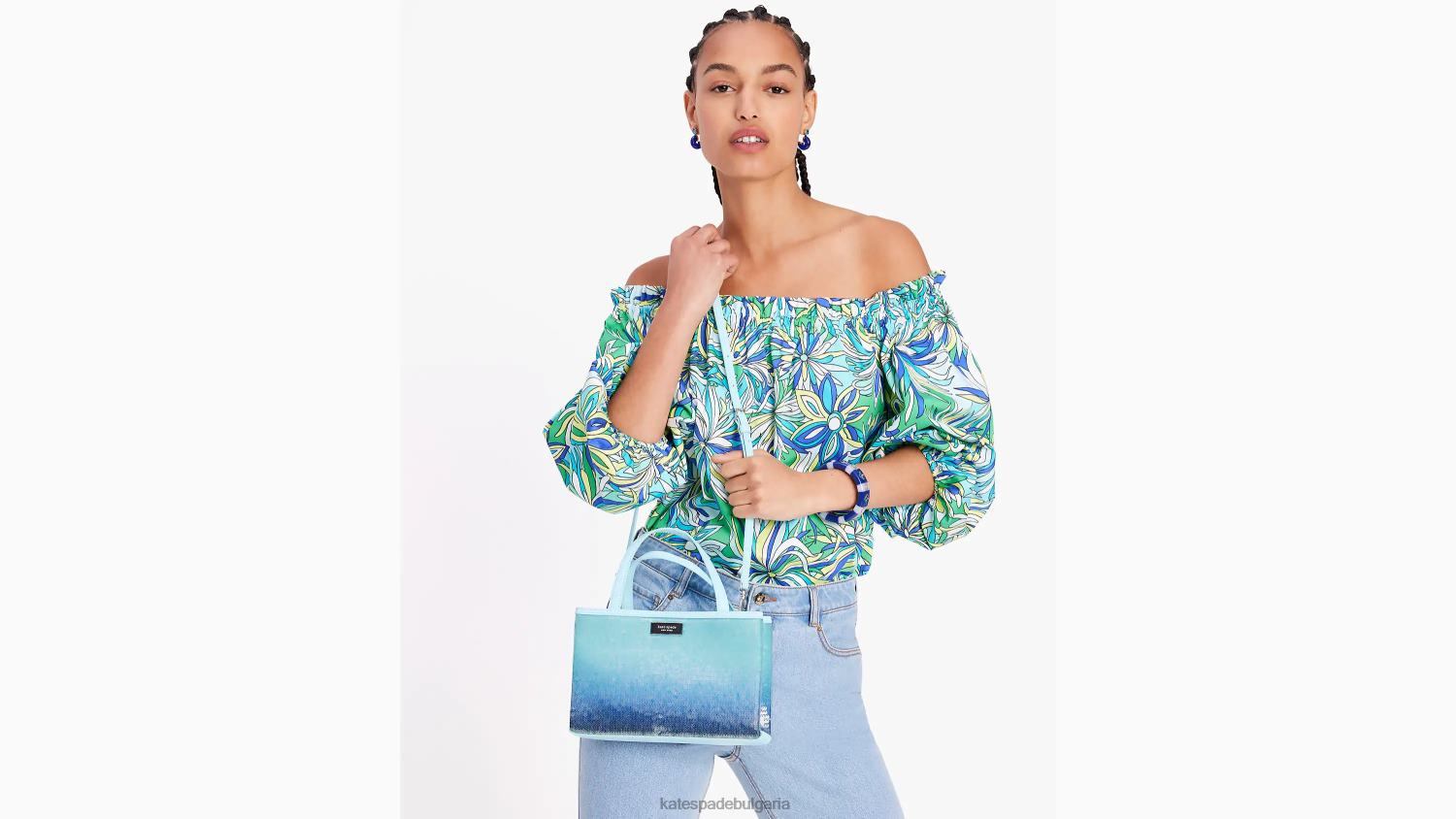 аксесоари Kate Spade sam icon малка чантичка с омбре пайети перфектен басейн мулти Жени 2N00B1