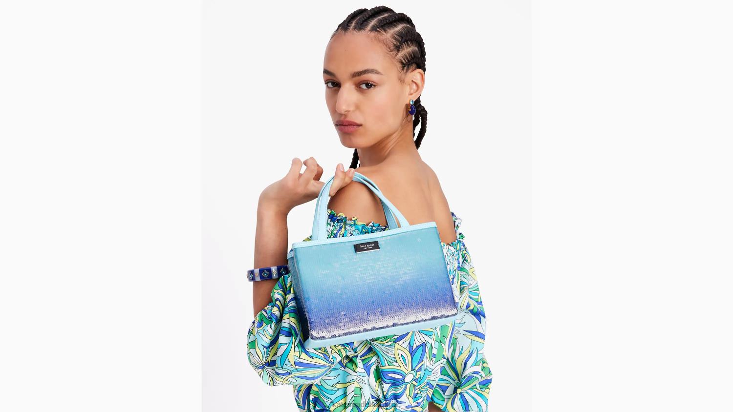 аксесоари Kate Spade sam icon малка чантичка с омбре пайети перфектен басейн мулти Жени 2N00B1