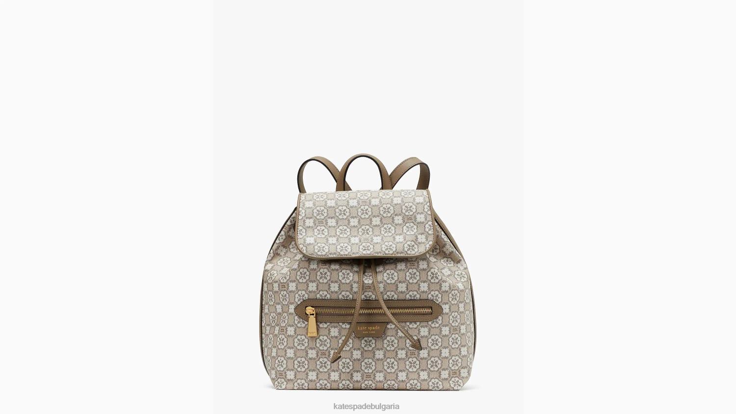 аксесоари Kate Spade раница с капак с цветен монограм mia естествен мулти Жени 2N00B325
