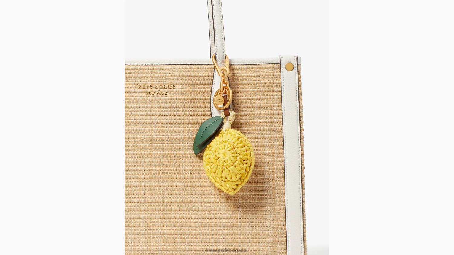 аксесоари Kate Spade ключодържател за плетене на една кука с капка лимон глухарче жълто мулти Жени 2N00B1302