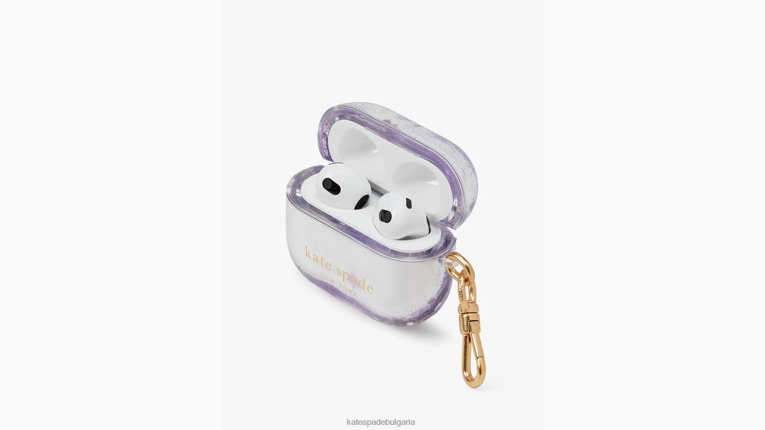 аксесоари Kate Spade калъф за airpods с конфети на точки лавандулов крем мулти Жени 2N00B1418