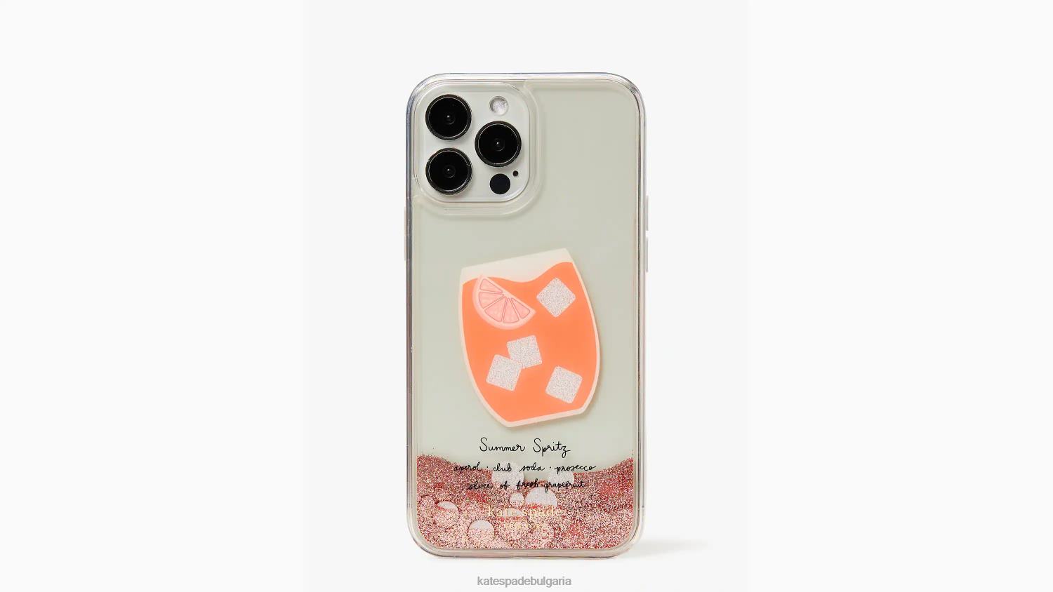аксесоари Kate Spade течен блясък на campari за iphone 13 pro max праскова мулти Жени 2N00B1405