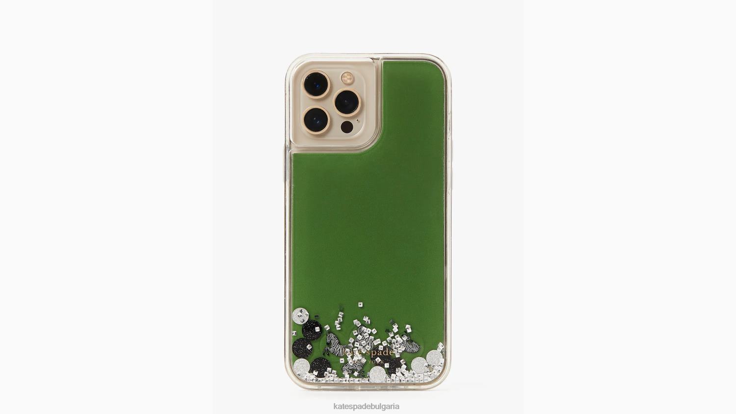 аксесоари Kate Spade калъф за iphone 13 pro max zebra течен блясък черно мулти Жени 2N00B1449