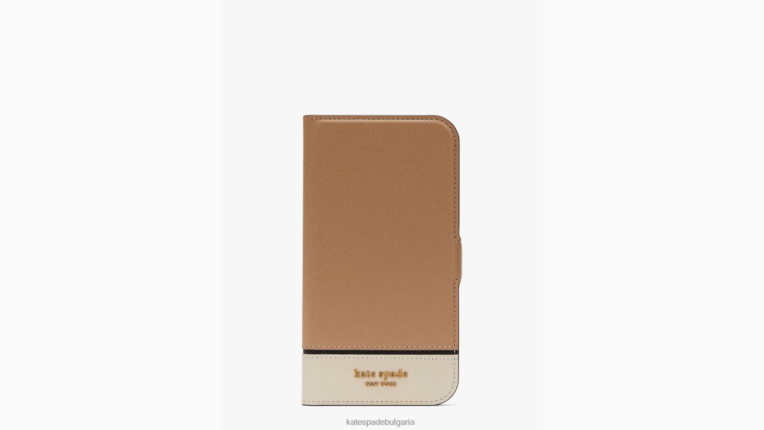 аксесоари Kate Spade morgan colorblock iphone 14 pro max магнитен фолио калъф кафе мока мулти Жени 2N00B1327
