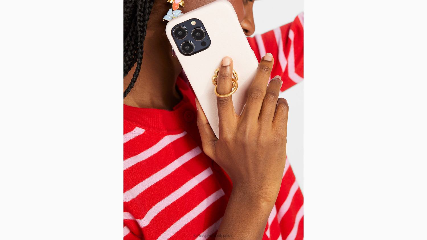 аксесоари Kate Spade morgan saffiano кожена стойка за пръстени калъф за iphone 14 pro max сутрешен плаж Жени 2N00B1414