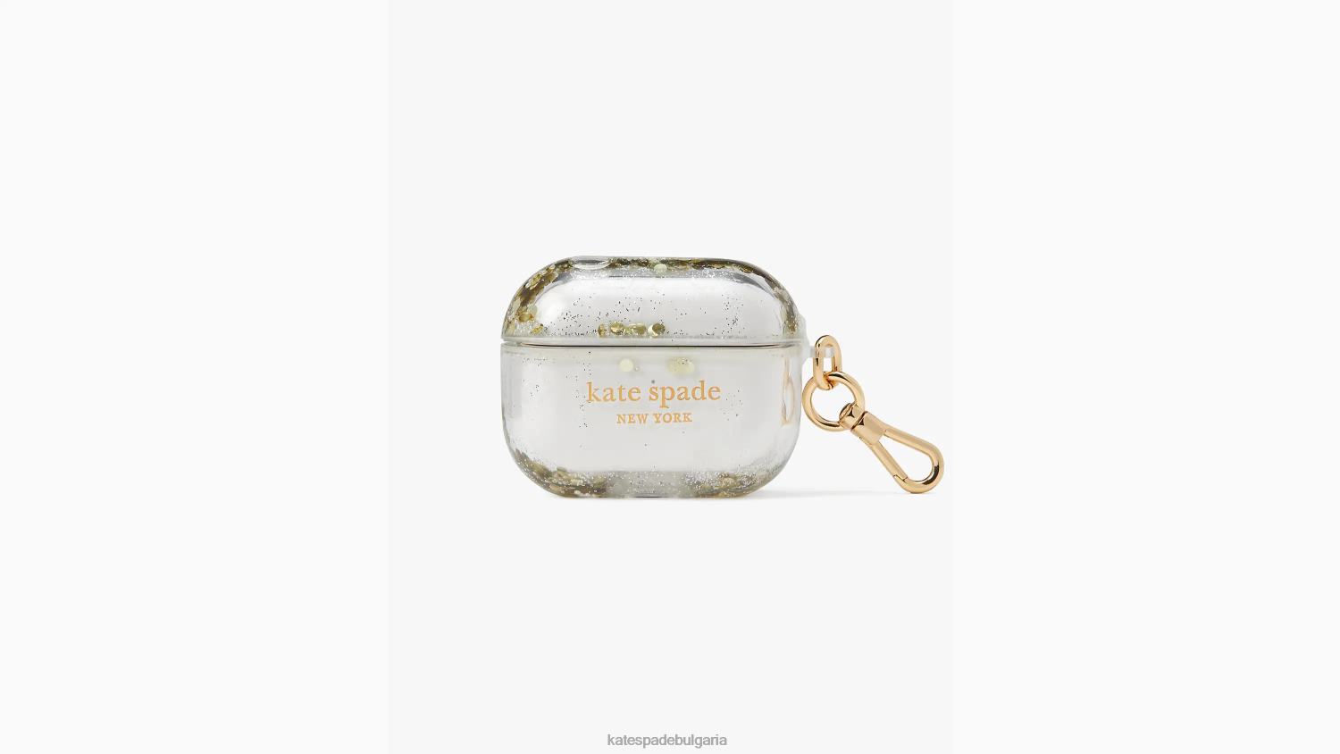 аксесоари Kate Spade pearl & pave течен блясък airpods pro case ореол бял Жени 2N00B1451