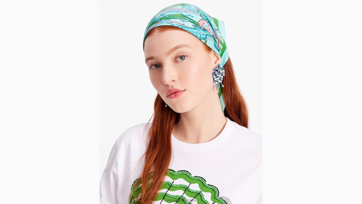 аксесоари Kate Spade под морето копринена бандана зюмбюл Жени 2N00B1264