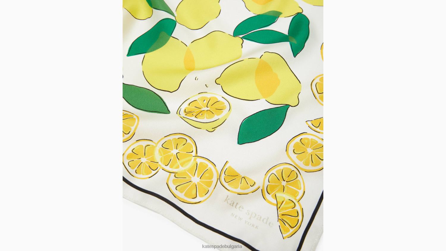 аксесоари Kate Spade копринена бандана с лимони кремаво/жълто Жени 2N00B1294