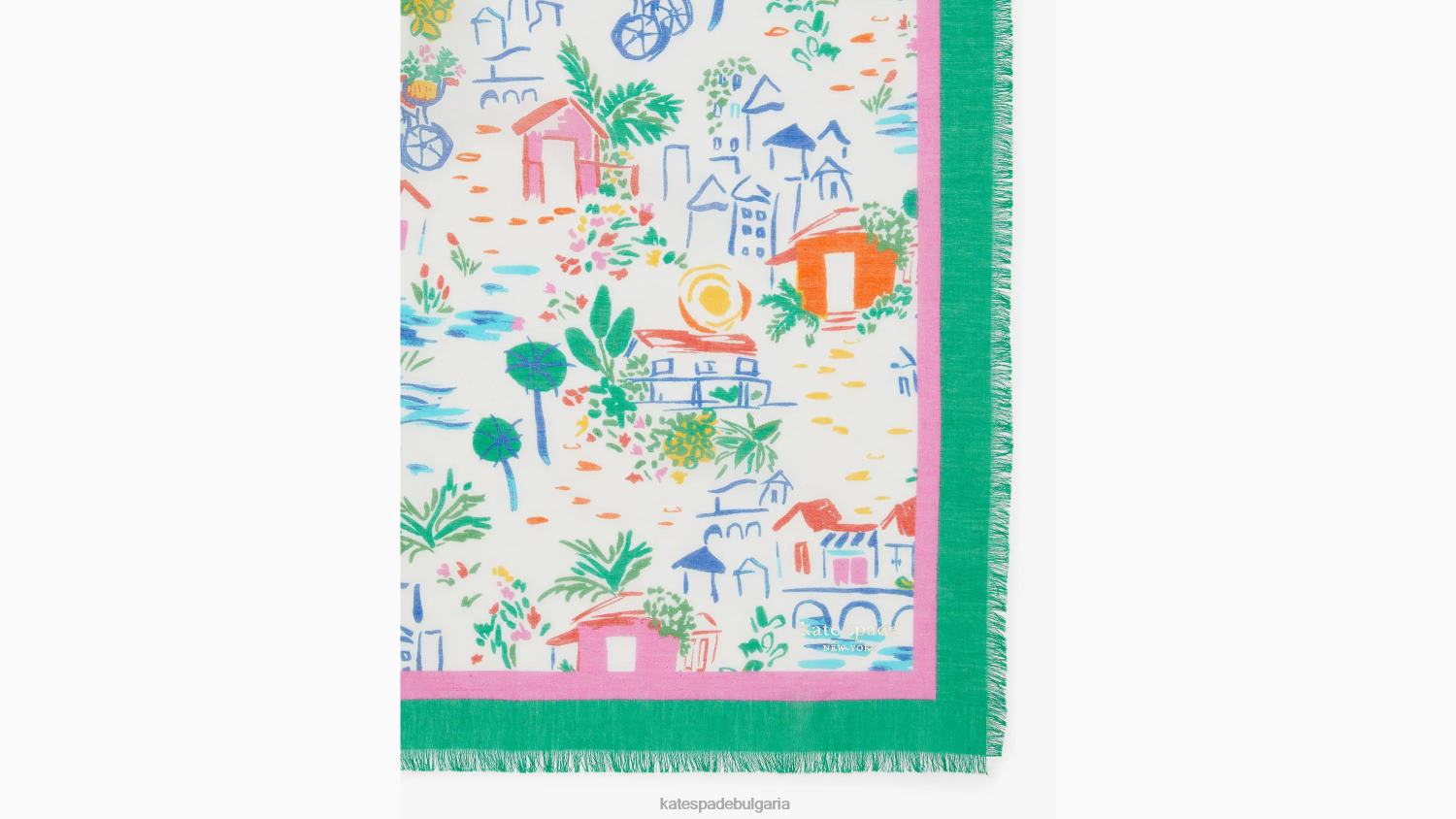 аксесоари Kate Spade крайбрежен ваканционен квадратен шал мулти Жени 2N00B1326