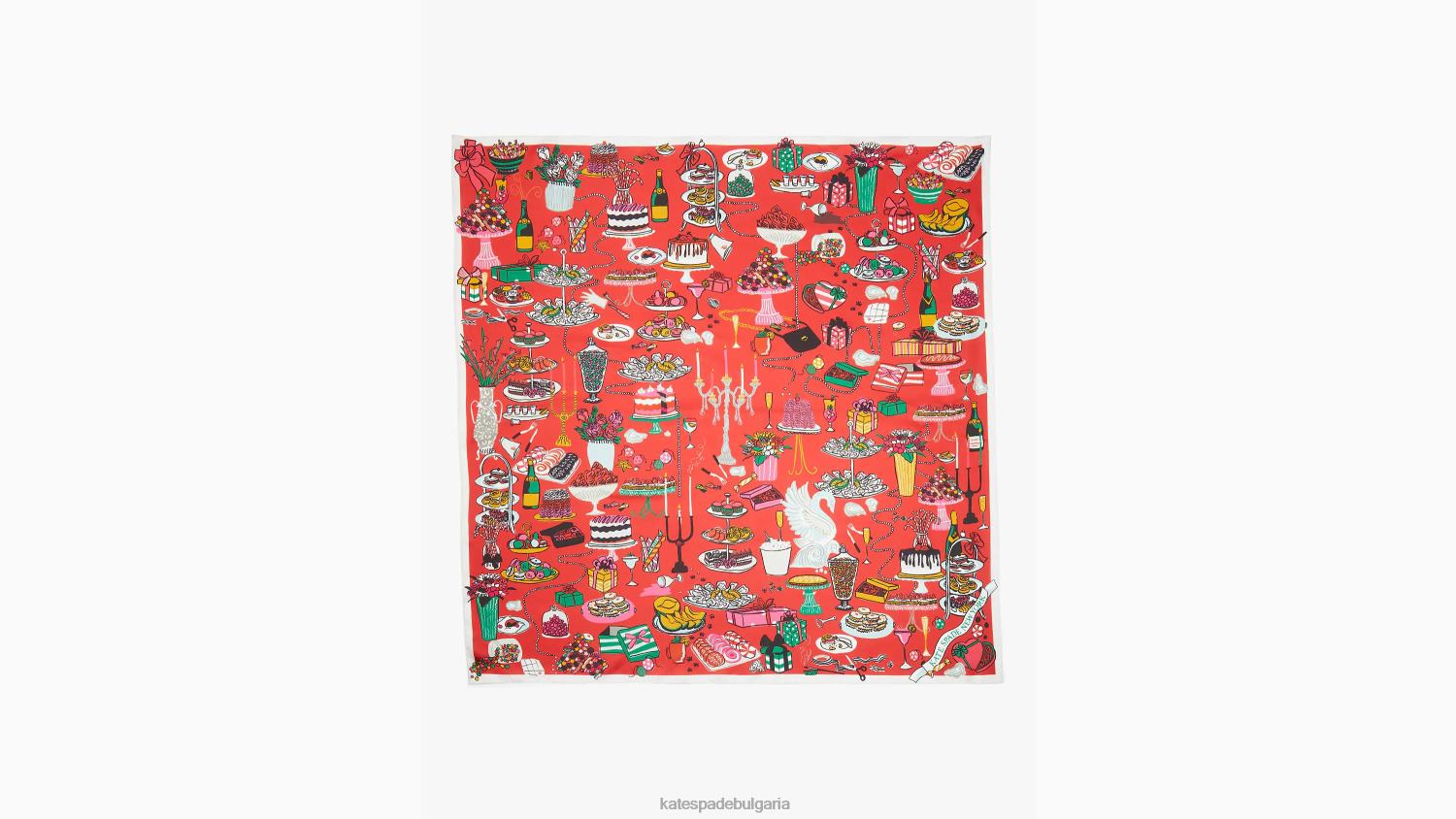 аксесоари Kate Spade парти маса копринен квадратен шал мулти Жени 2N00B1445