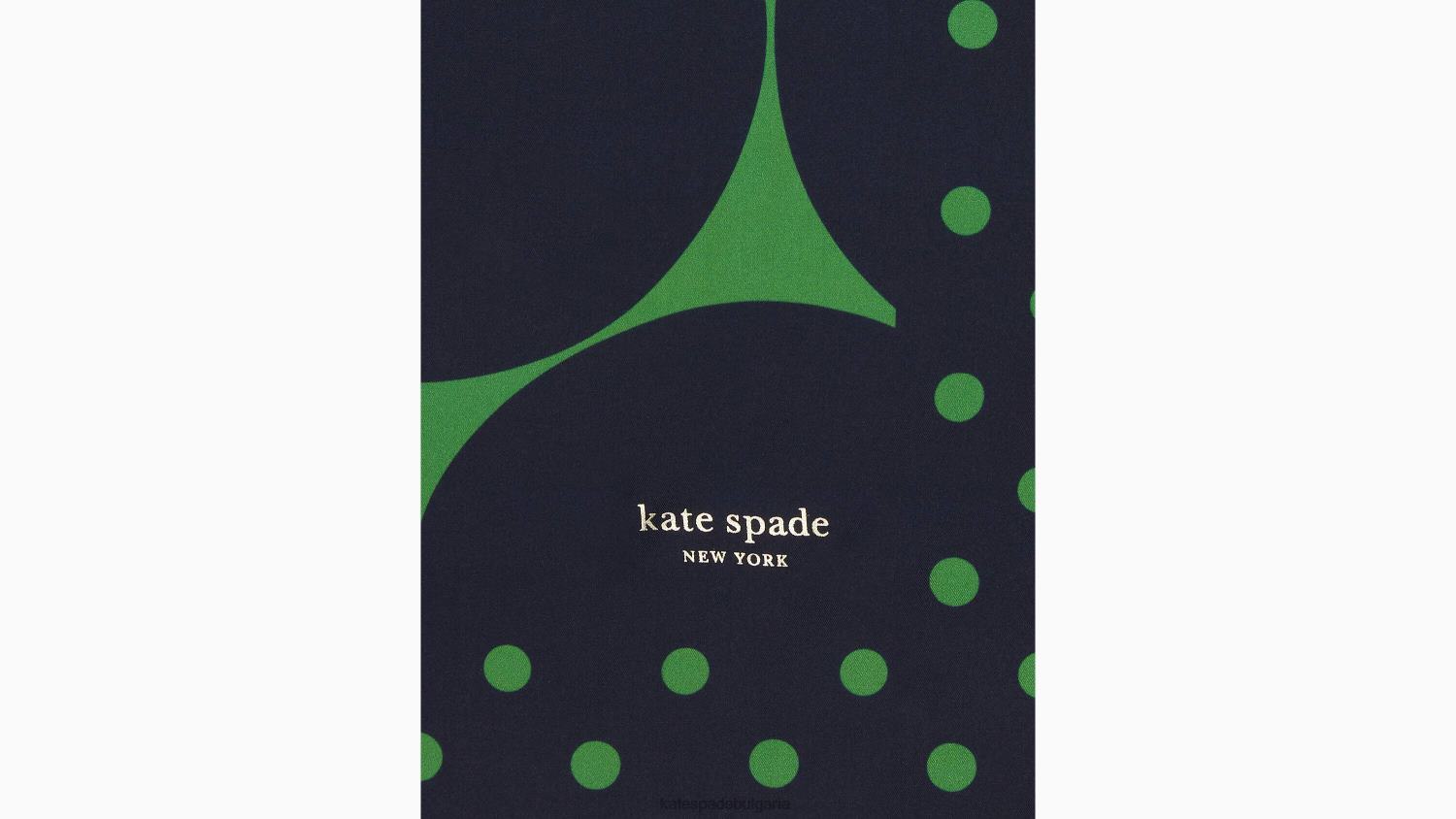 аксесоари Kate Spade копринен квадратен шал Joy Dot сако синьо Жени 2N00B1456