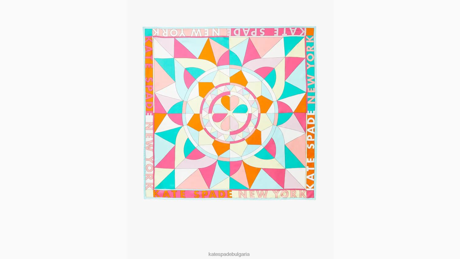 аксесоари Kate Spade копринен квадратен шал geo sun мулти Жени 2N00B1263