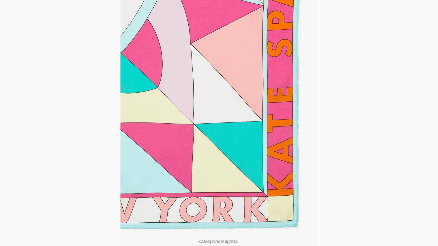 аксесоари Kate Spade копринен квадратен шал geo sun мулти Жени 2N00B1263