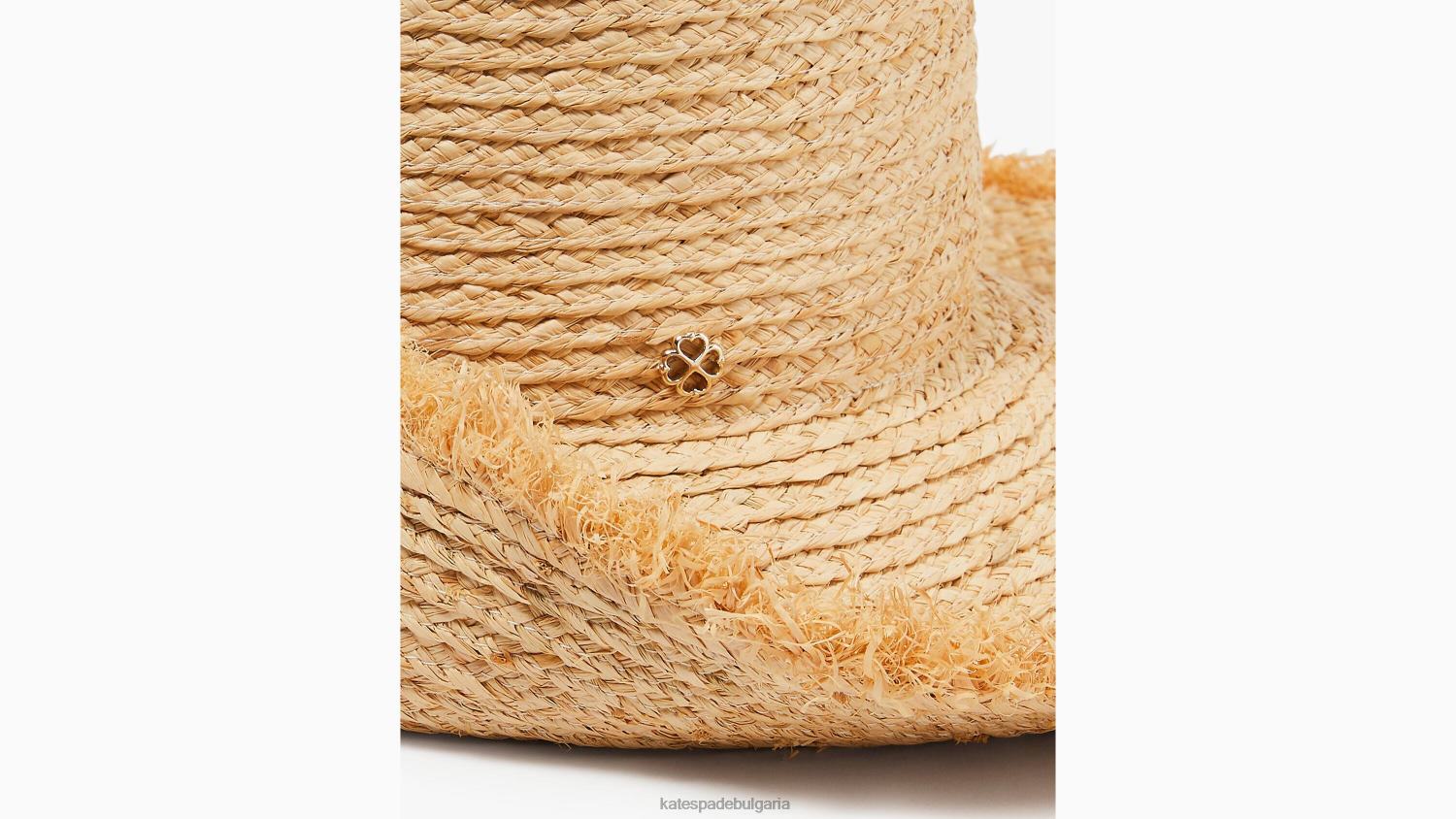 аксесоари Kate Spade сламена кофа с ресни естествено Жени 2N00B1256