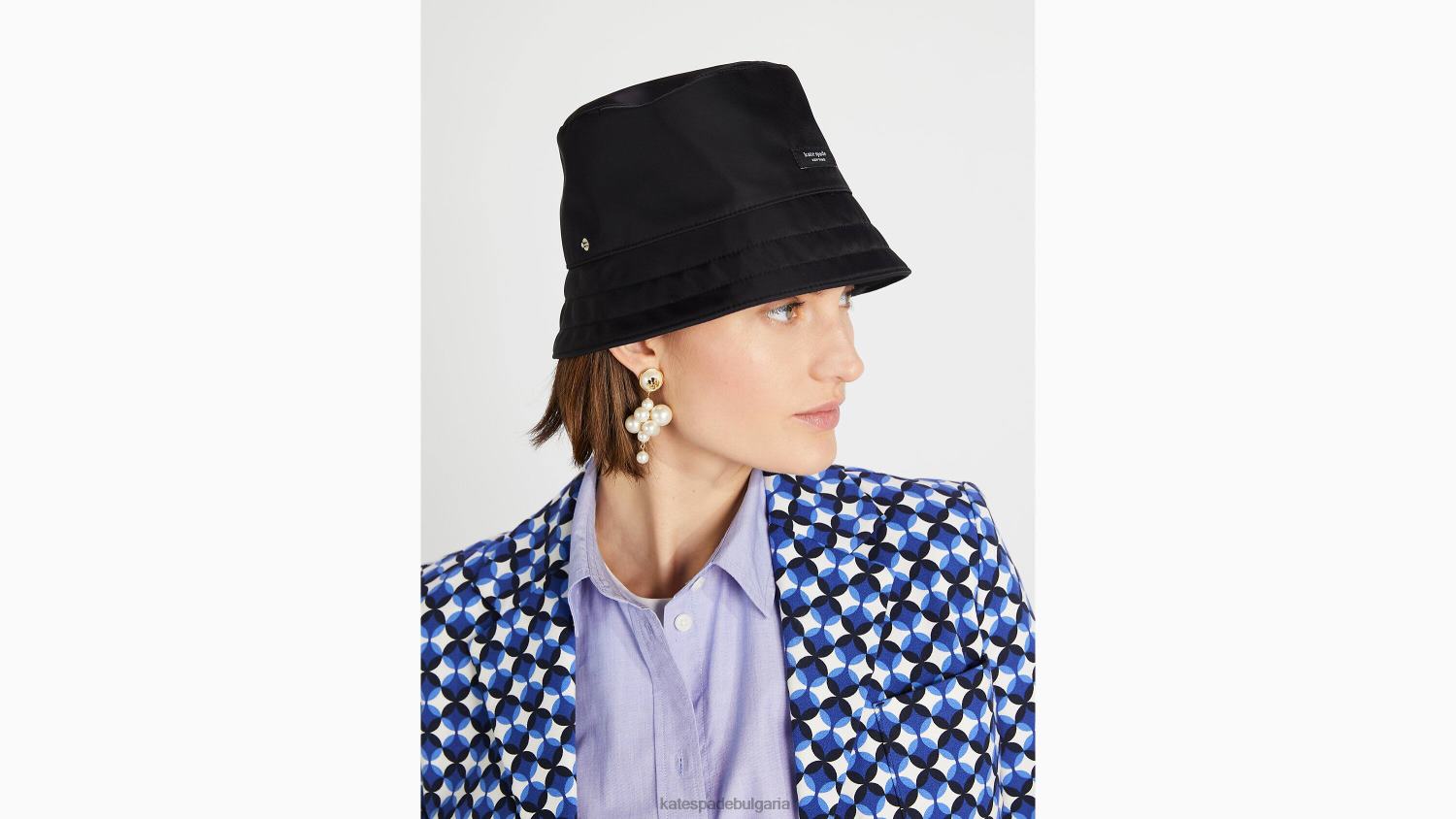 аксесоари Kate Spade Сам икона пакетираща шапка с кофа черен Жени 2N00B1362