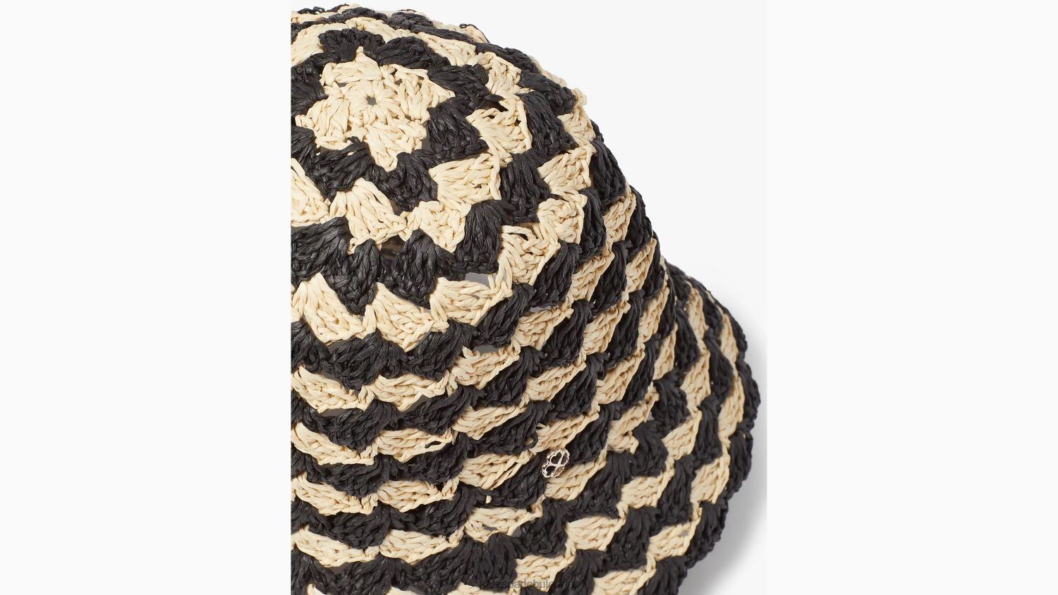 аксесоари Kate Spade плетена шапка с морски райета естествен/черен Жени 2N00B1379