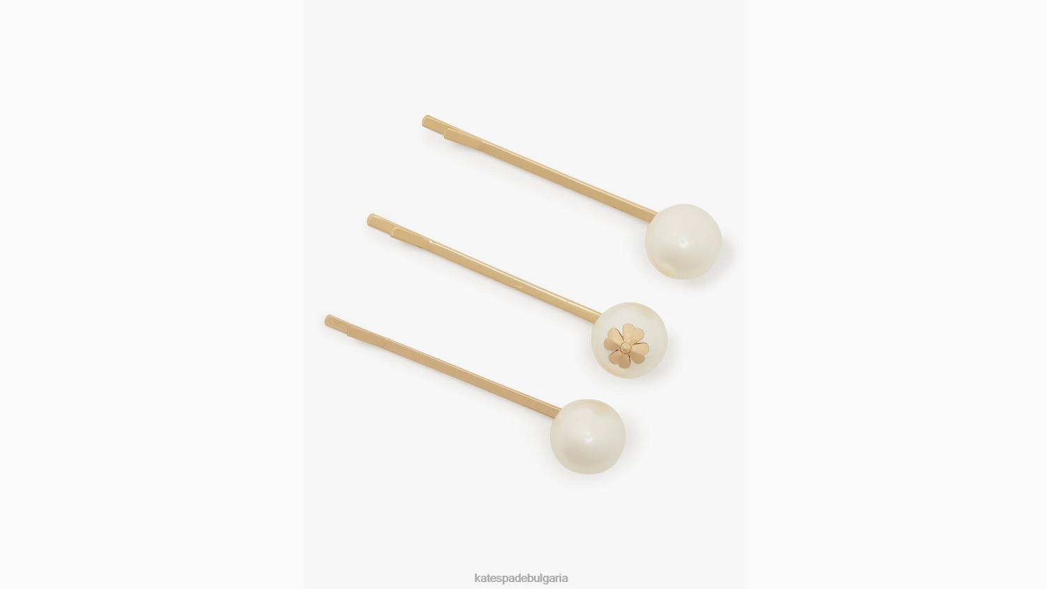 аксесоари Kate Spade перли върху перли фиби за коса крем/злато Жени 2N00B1380