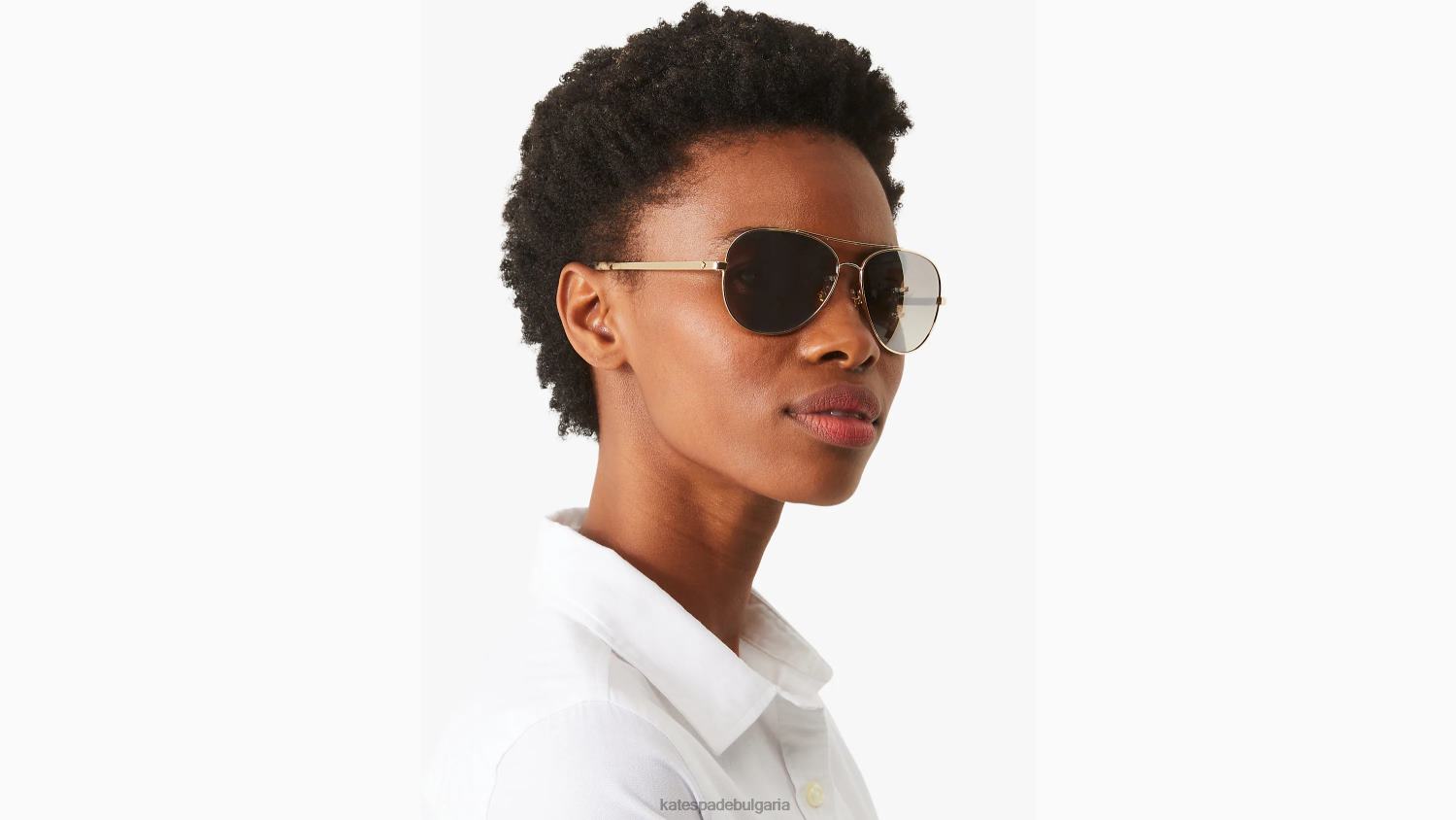 аксесоари Kate Spade авалинови слънчеви очила злато Жени 2N00B1338