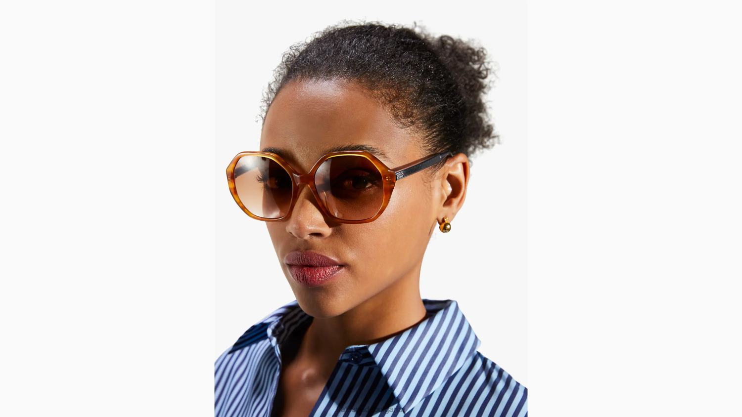 аксесоари Kate Spade вълнисти слънчеви очила кафяв рог Жени 2N00B1341