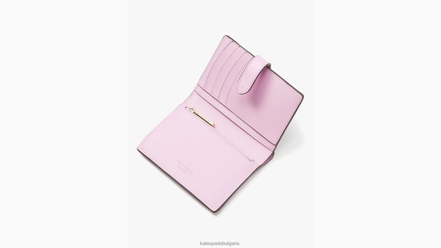 аксесоари Kate Spade малък сгъваем портфейл hudson лавандулов скреж Жени 2N00B355