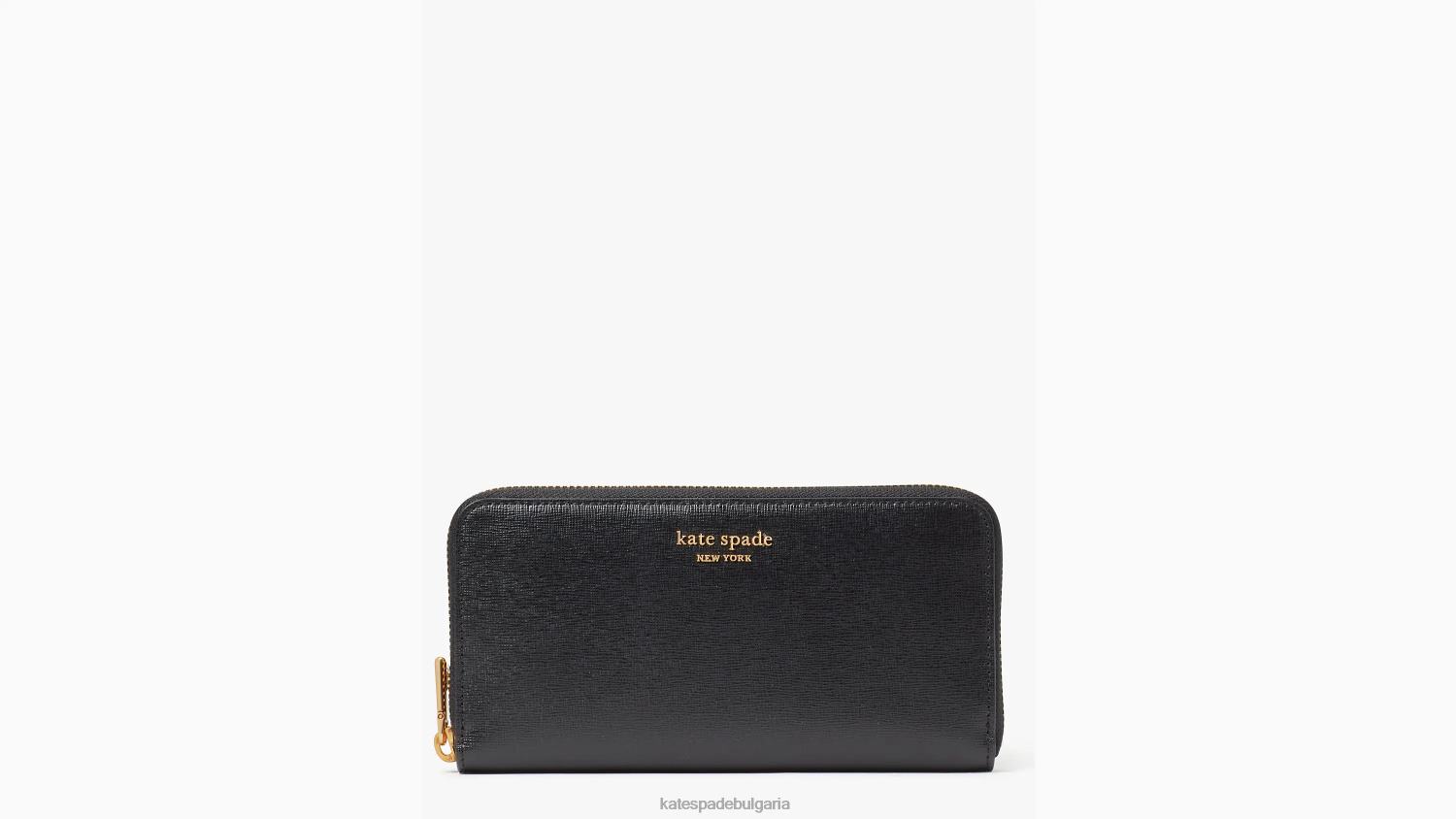 аксесоари Kate Spade морган континентален портфейл с цип черен Жени 2N00B383