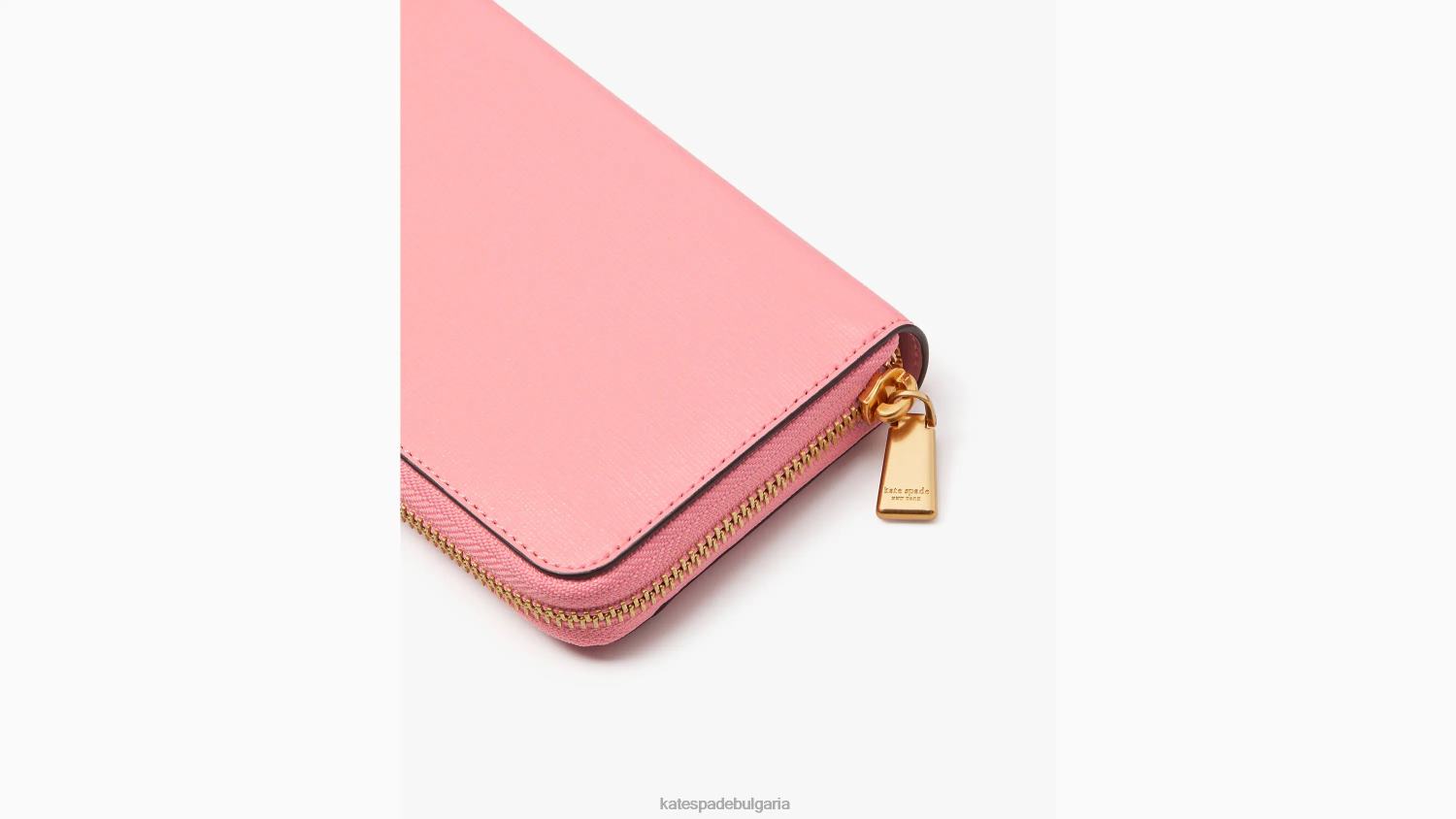 аксесоари Kate Spade морган континентален портфейл с цип сьомга розово Жени 2N00B384