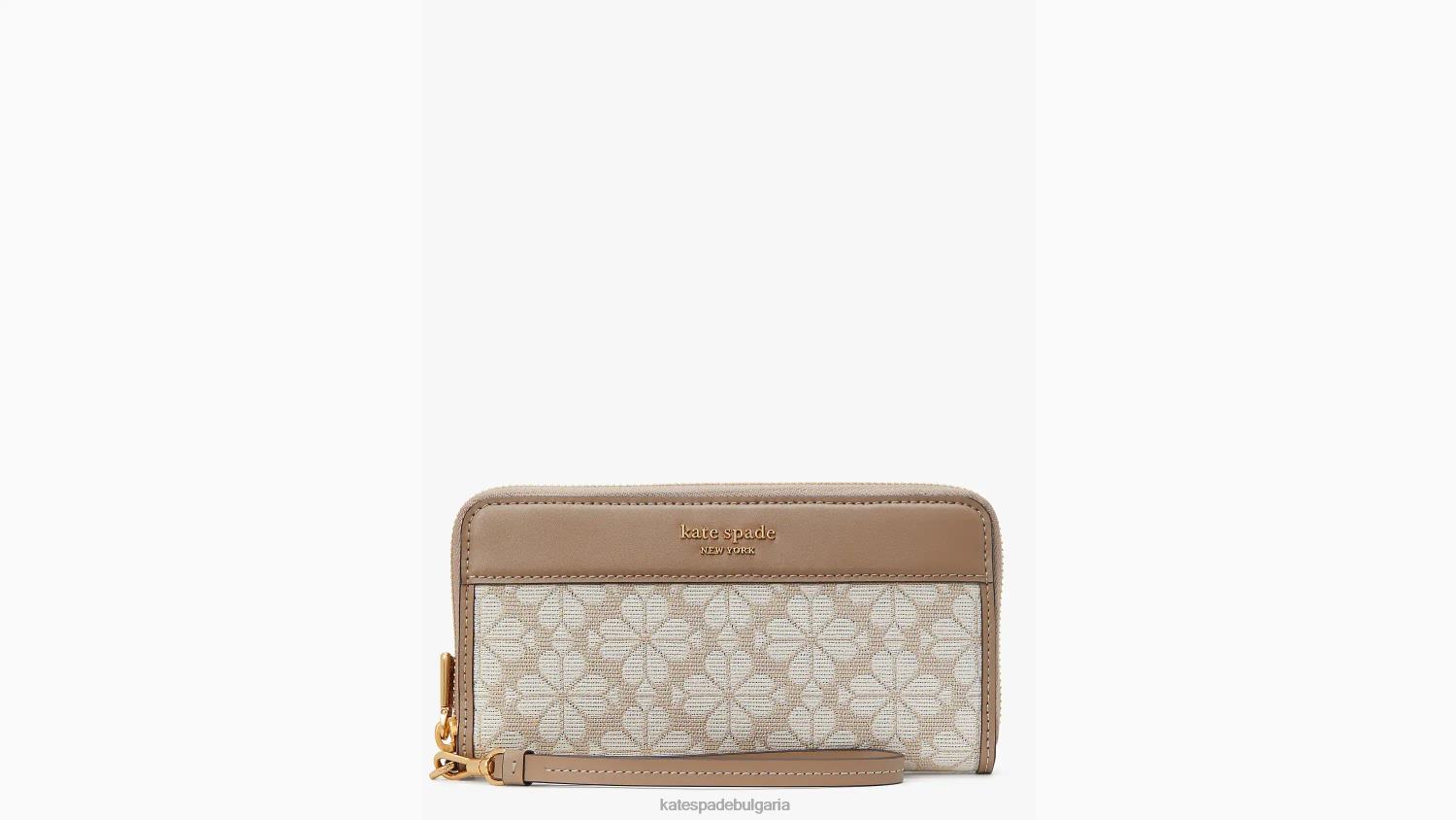 аксесоари Kate Spade континентален портфейл с цип на цветя естествен мулти Жени 2N00B417